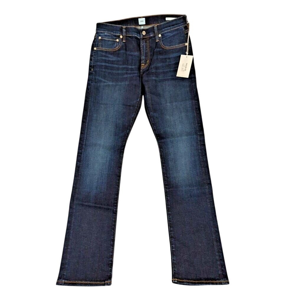 Edwin Jeans Mens 30x33 Cooper Denim Designer Zip Fly Jace Straight $168‎ NEW